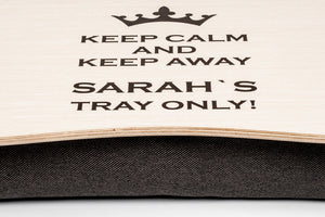 Personalizēta Spilvenpaplāte "Keep Calm"